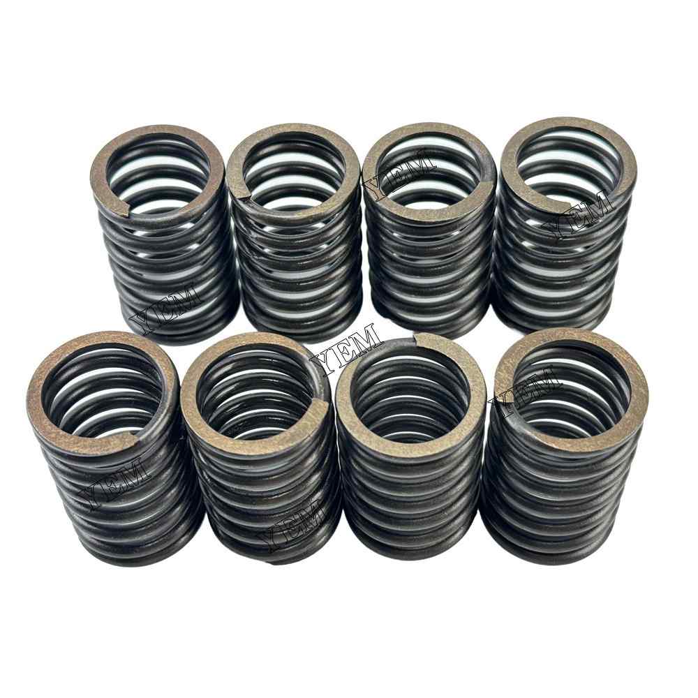 YEM Parts 8PCS For Mitsubishi Valve Spring K4E MT23D Tractor N260 N350 Excavator For Mitsubishi