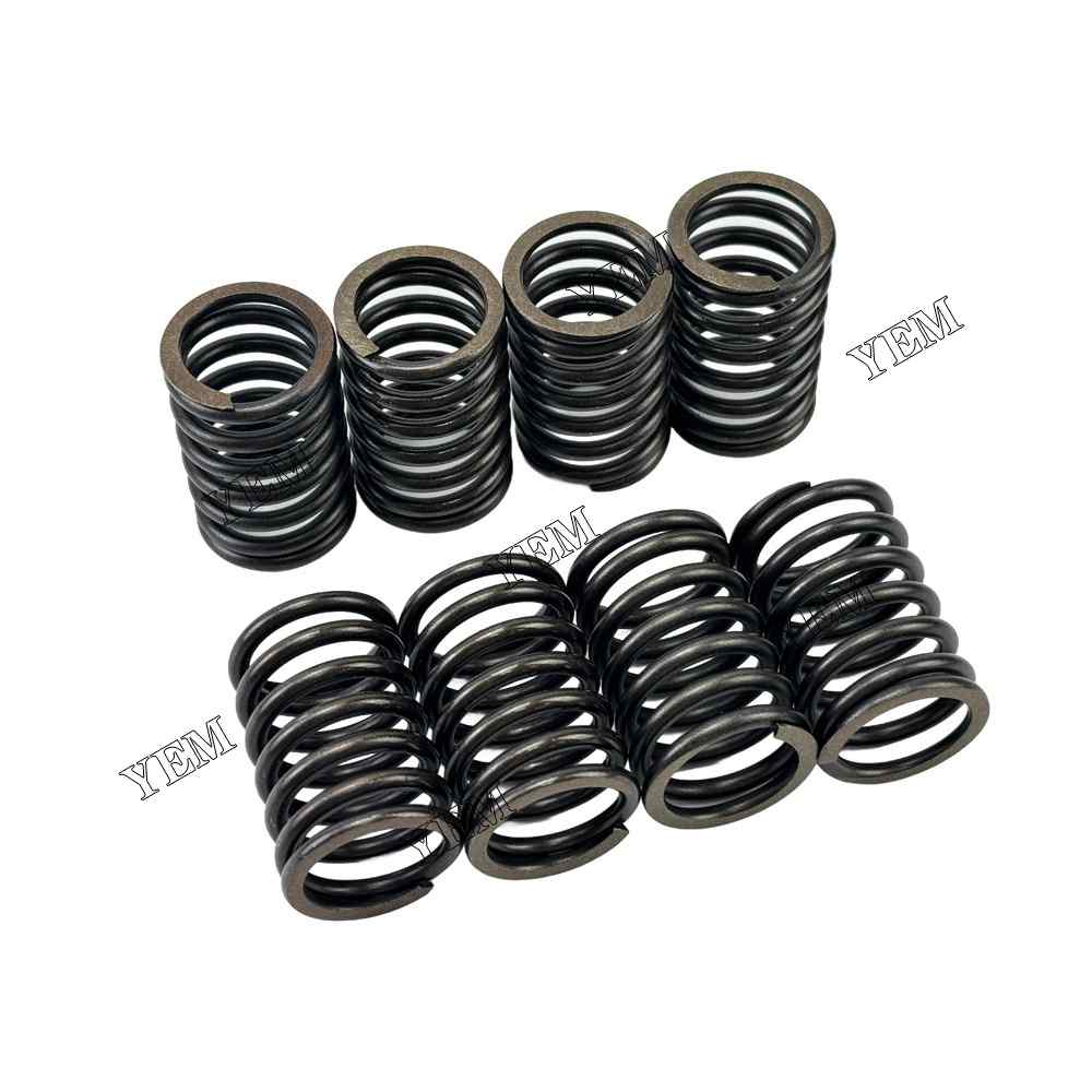 YEM Parts 8PCS For Mitsubishi Valve Spring K4E MT23D Tractor N260 N350 Excavator For Mitsubishi
