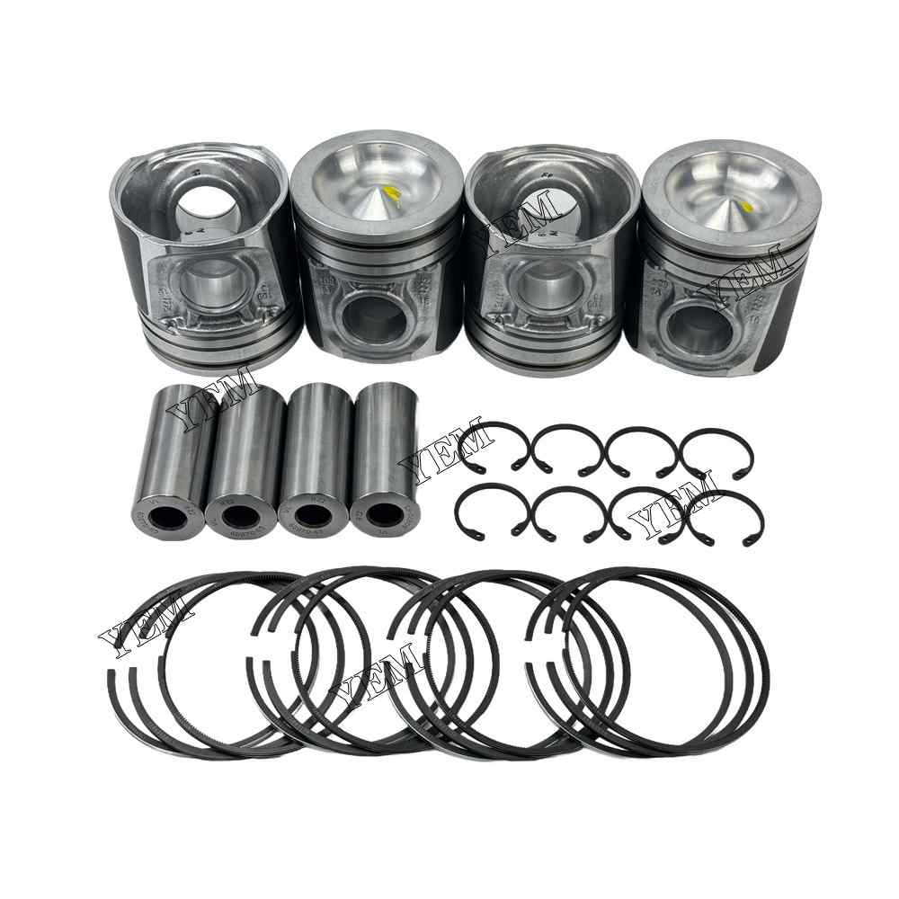 YEM Parts 4PCS Part Number U5PR0060 Piston and Ring set For Perkins 1104D-E44TA Engine
