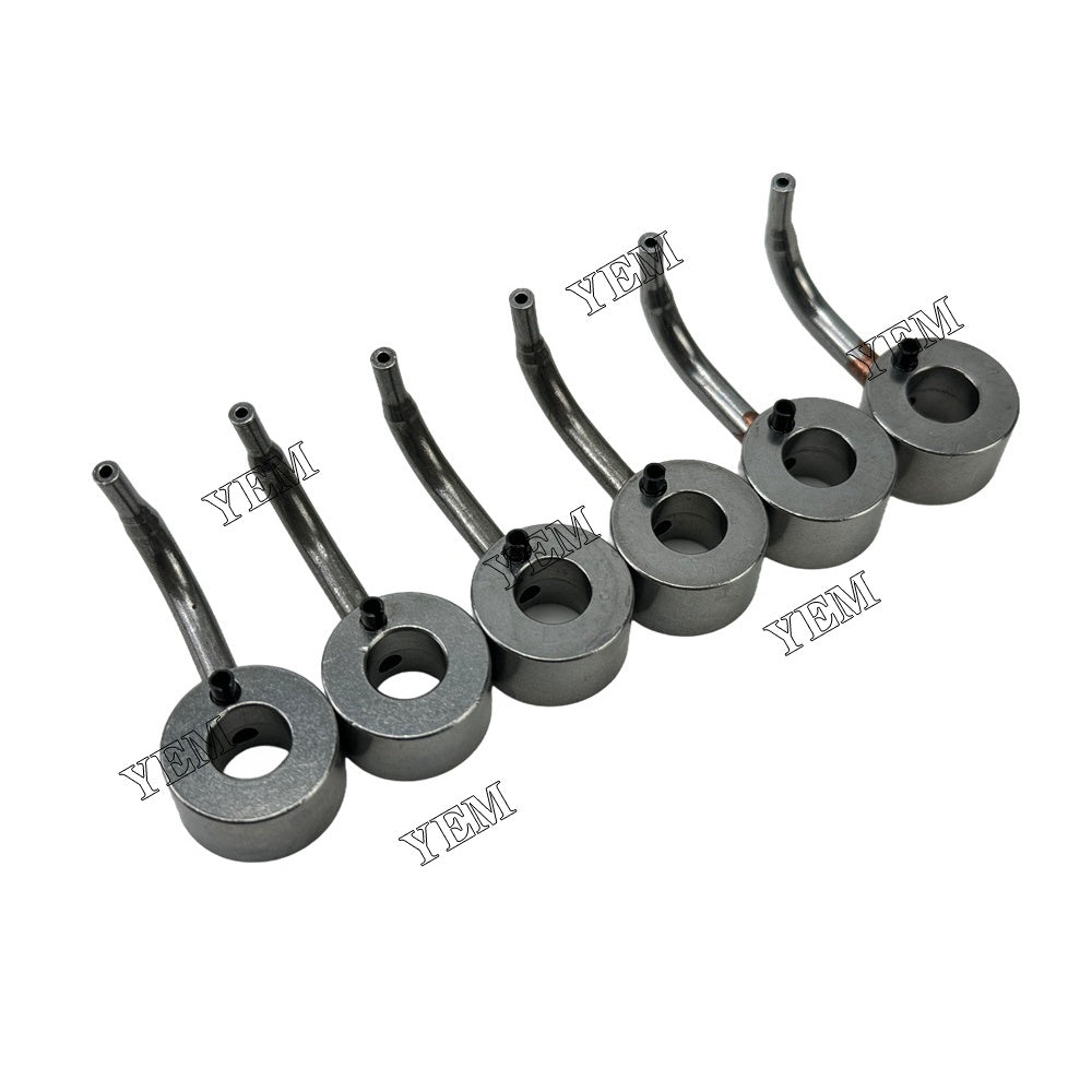 YEM Parts 6PCS 3536V002 4126X124 Oil Cooling Nozzle For Perkins 1106C-E60TA Engine