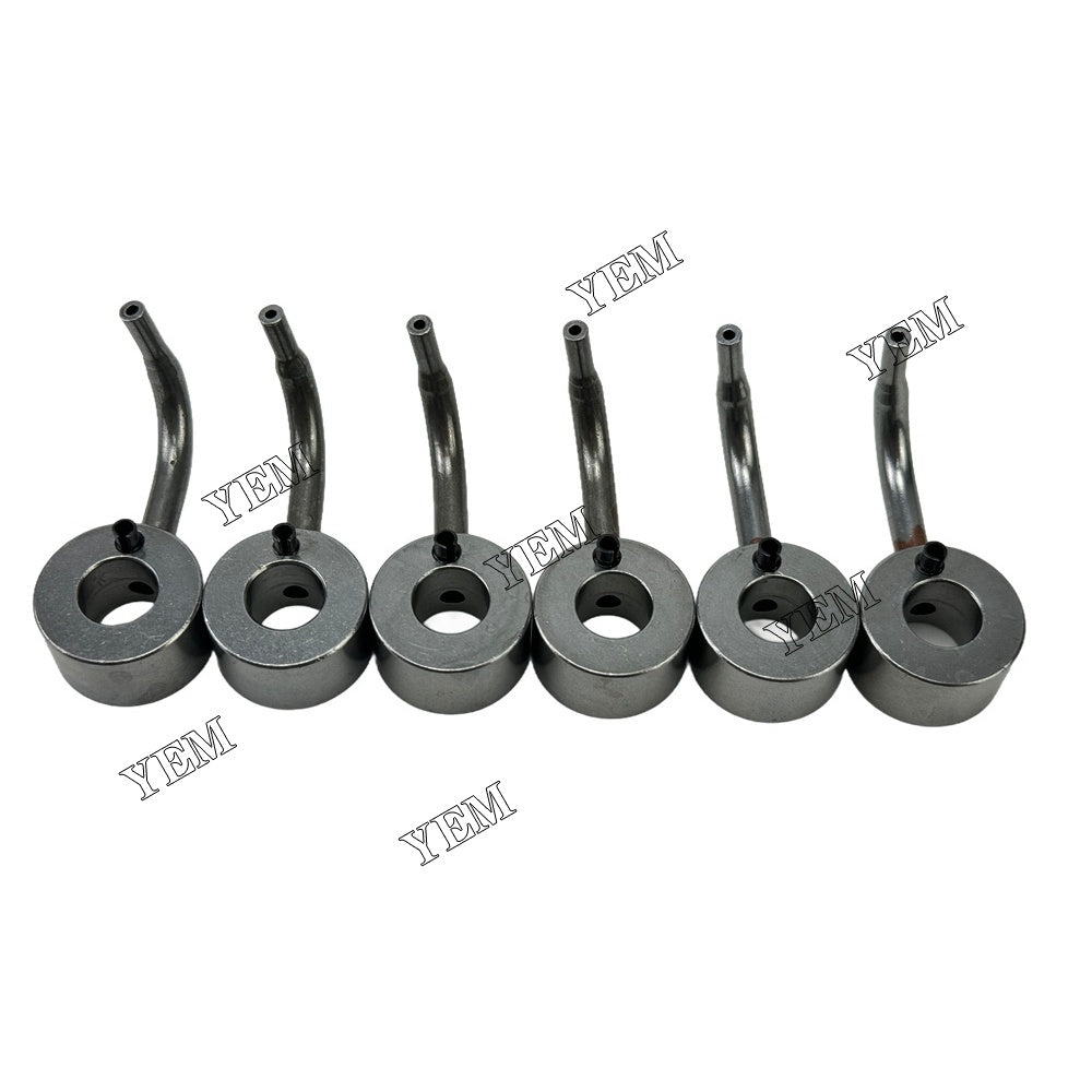 YEM Parts 6PCS 3536V002 4126X124 Oil Cooling Nozzle For Perkins 1106C-E60TA Engine For Perkins