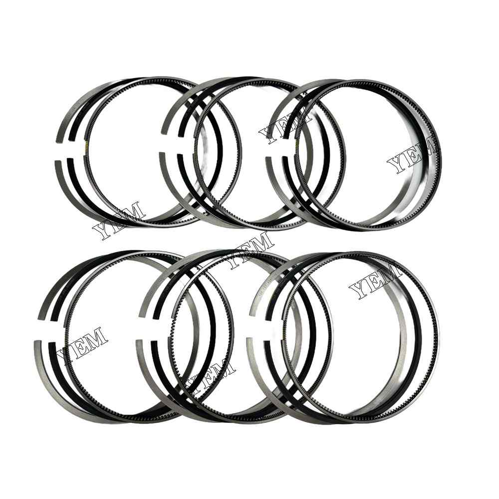 YEM Parts 6PCS Part Number 3804571 Piston Ring STD Size For Cummins K19 Engine For Cummins