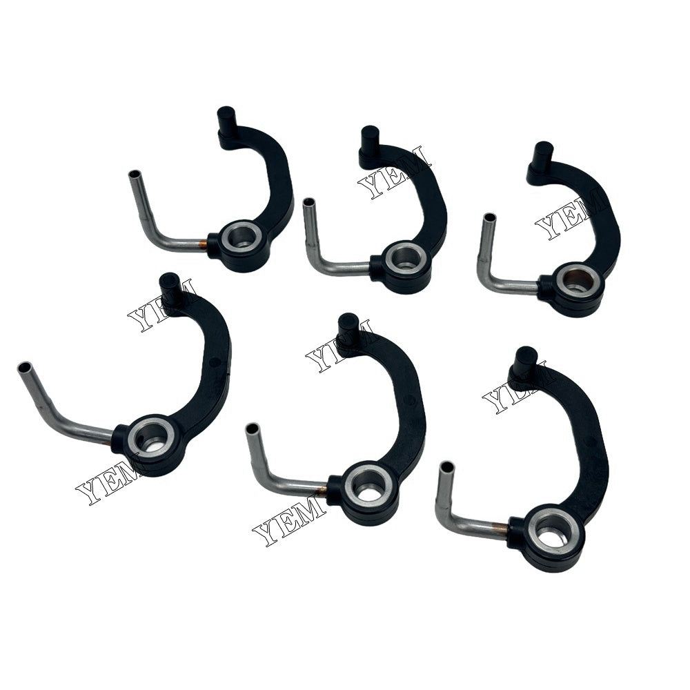 YEM Parts 6PCS Part Number 3080708 045035 Oil Cooling Nozzle For Cummins QSM11 Engine For Cummins