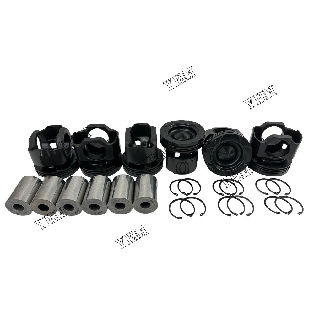 YEM Parts 4367173 Pistons STD For Cummins QSX15 Engine Hyundai R 800 LC-9 A excavator For Cummins