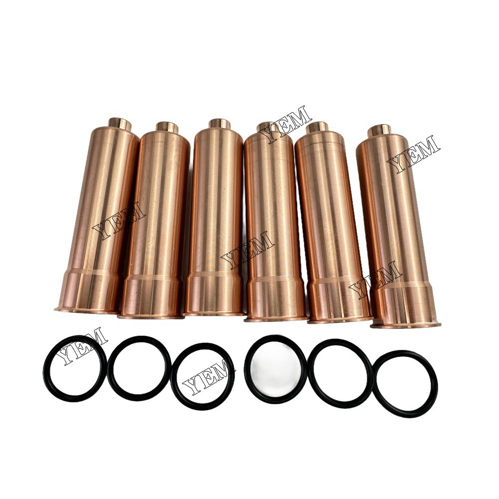 YEM Parts 6PCS For Doosan Fuel Injector Nozzle sleeve D2366 Engine Spare Parts For Doosan