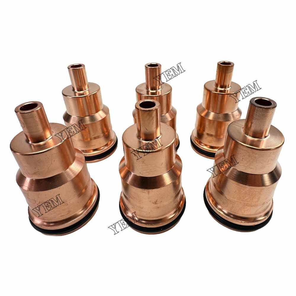 YEM Parts 6PCS Part Number 3183368 Fuel Injector Nozzle sleeve For Volvo D12D Engine