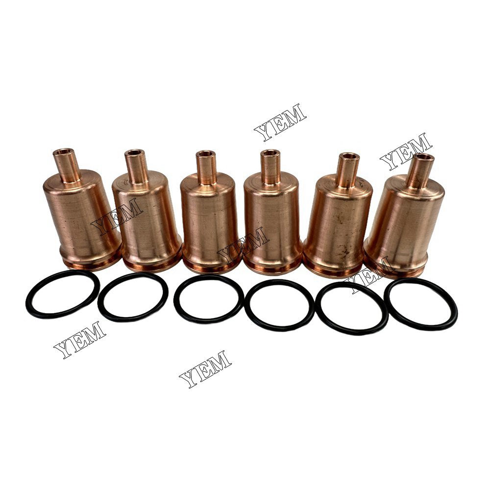 YEM Parts 6PCS Part Number 276811 Fuel Injector Nozzle sleeve For Volvo D13D Engine