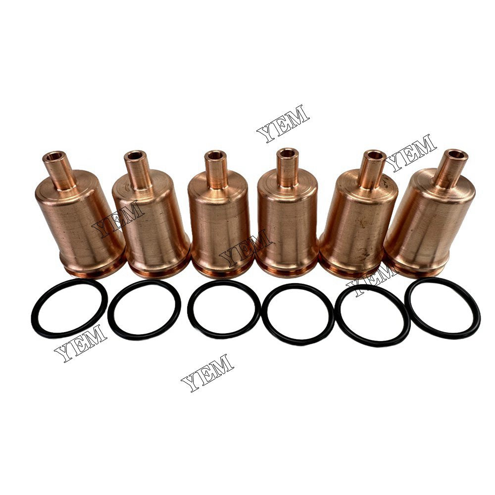 YEM Parts 6PCS Part Number 276811 Fuel Injector Nozzle sleeve For Volvo D13D Engine For Volvo