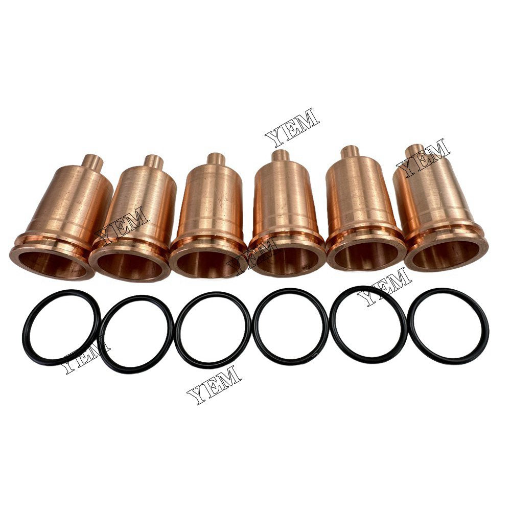 YEM Parts 6PCS Part Number 276811 Fuel Injector Nozzle sleeve For Volvo D13D Engine For Volvo