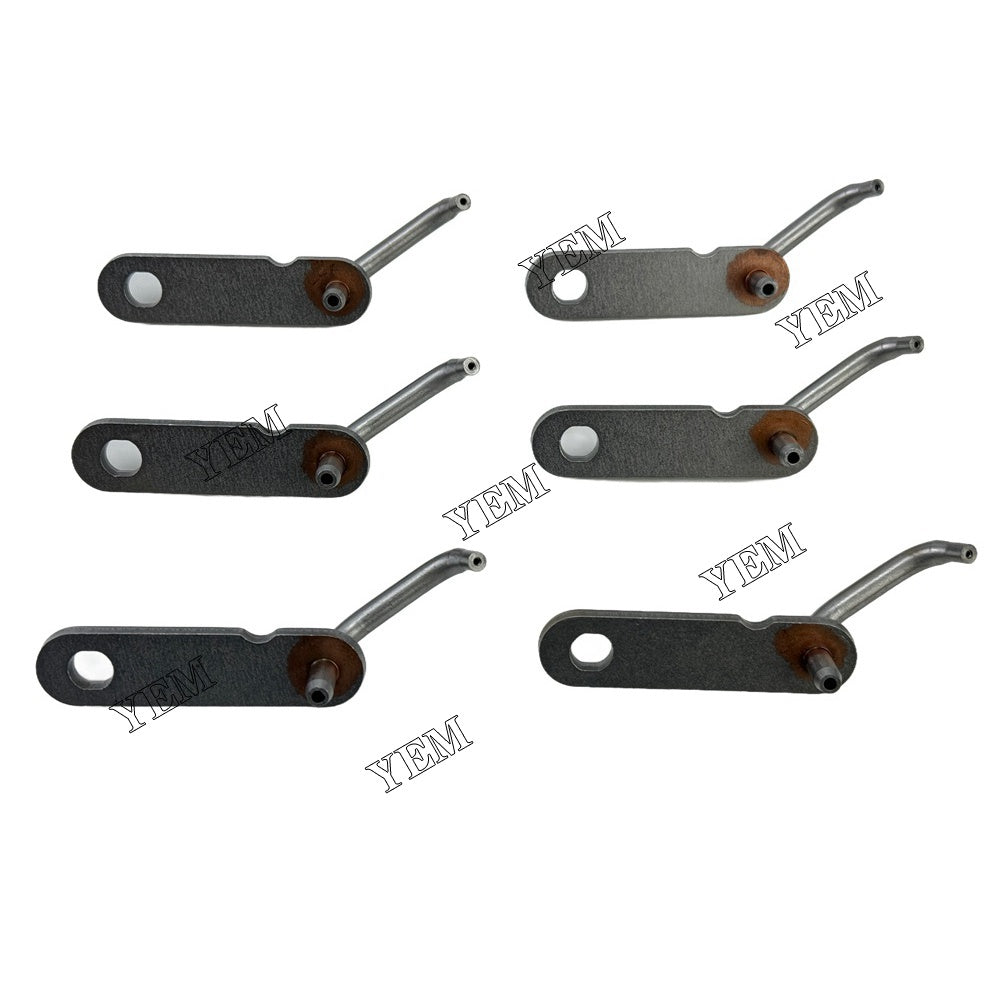 YEM Parts 6PCS4P2457 7C2171 7C4467 Oil Cooling Nozzle For Caterpillar 3116 Engine For Caterpillar