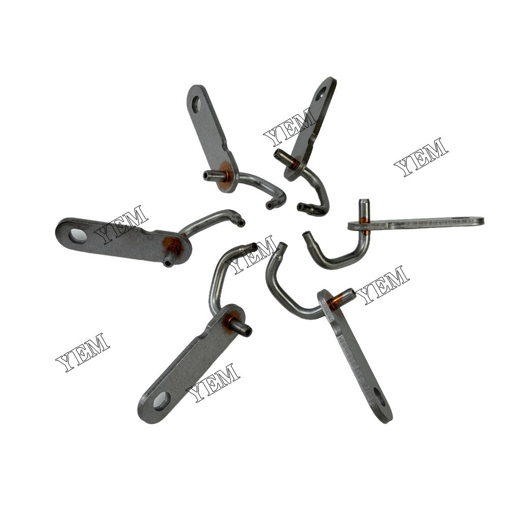 YEM Parts 6PCS Part Number 1355970 1077638 Oil Cooling Nozzle For Caterpillar 3126 Engine For Caterpillar