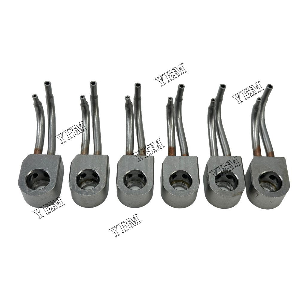 YEM Parts 6PCS Part Number 2266478 2767222 Oil Cooling Nozzle For Caterpillar C11 Engine For Caterpillar