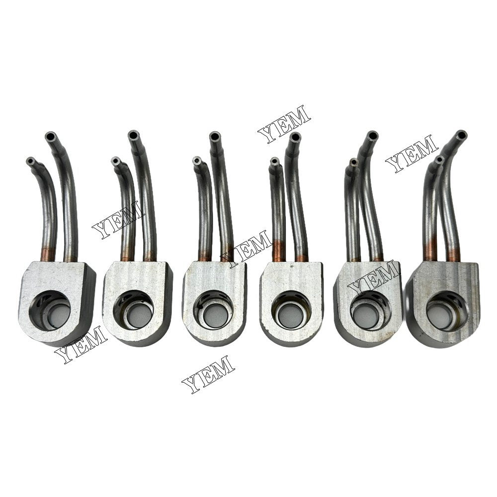 YEM Parts 6PCS Part Number 2266478 2767222 Oil Cooling Nozzle For Caterpillar C13 Engine For Caterpillar