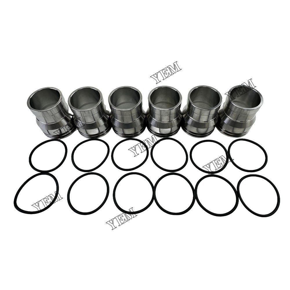 YEM Parts 6PCS Part Number 227-2911 Fuel Injector Nozzle sleeve For Caterpillar C7 Engine