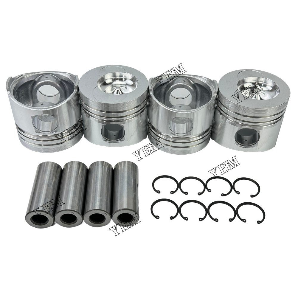 YEM Parts 4PCS For YunNei Pistons STD YN38GBZ Engine Spare Parts
