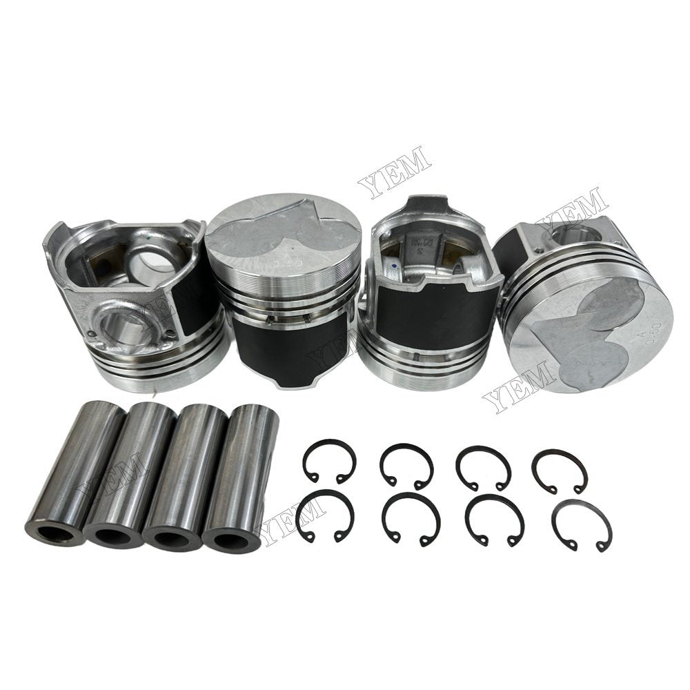 YEM Parts 3PCSH1640-21100 16427-21113 Piston oversized 0.5 For Kubota D1403 Engine