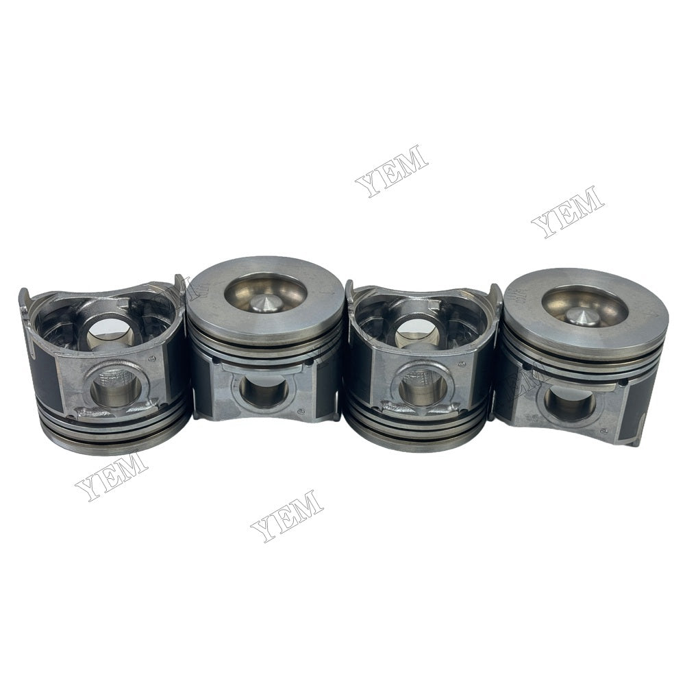 YEM Parts 4PCS 1J700-21113 1J700-21110 1J700-21903 Pistons STD For Kubota V2607 Engine For Kubota