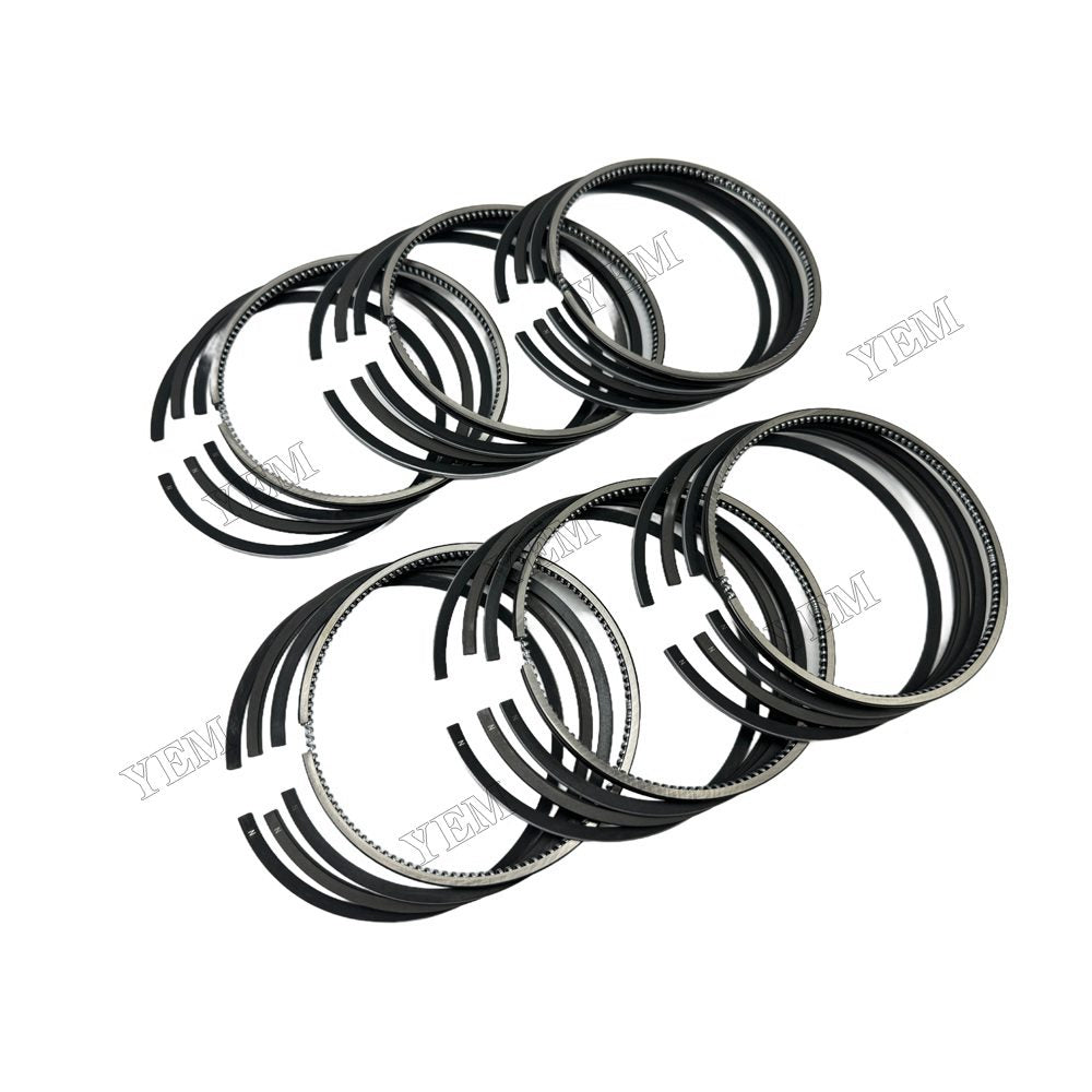 YEM Parts 6PCS For Hino Piston Ring STD Size H06CT Engine Spare Parts For Hino
