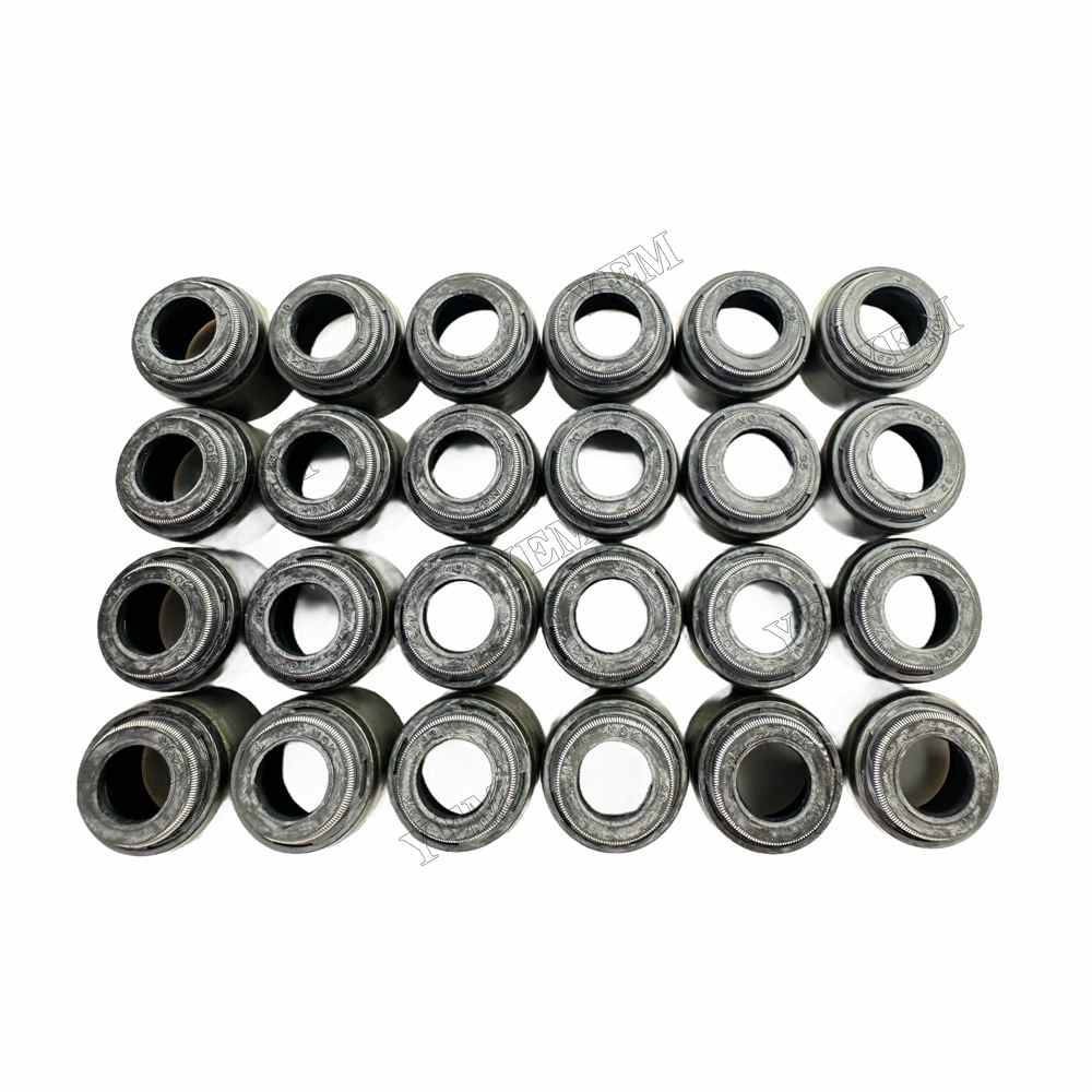 YEM Parts 24 PC For Hino Valve Oil Seal P11C Engine Kobelco SK 460 8 excavator For Hino