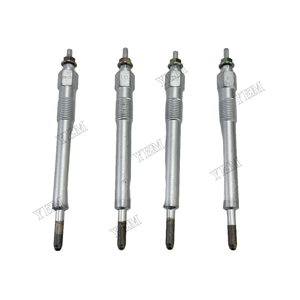 YEM Parts 4PCS Part Number 19110-1140 067100-1580 Glow Plug For Hino W04C Engine