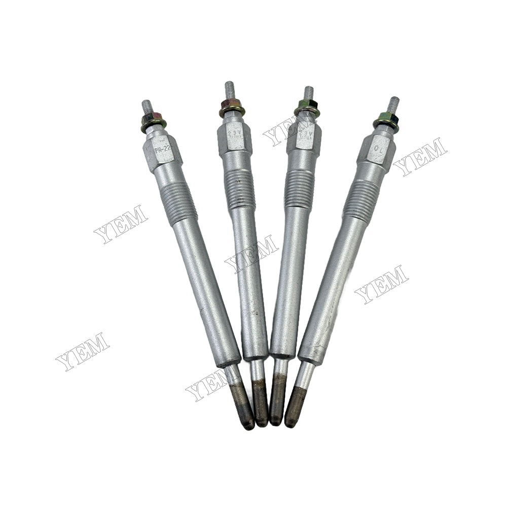 YEM Parts 4PCS Part Number 19110-1140 067100-1580 Glow Plug For Hino W04C Engine For Hino
