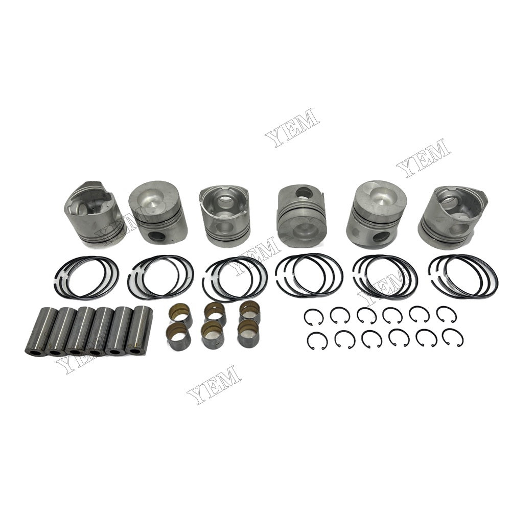 YEM Parts For Mitsubishi Piston and Ring set 6D14 Engine Spare Parts