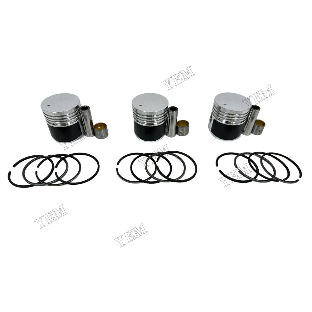 YEM Parts 3PCS 3 PCS For Mitsubishi Piston With Rings K3B Engine Spare Parts