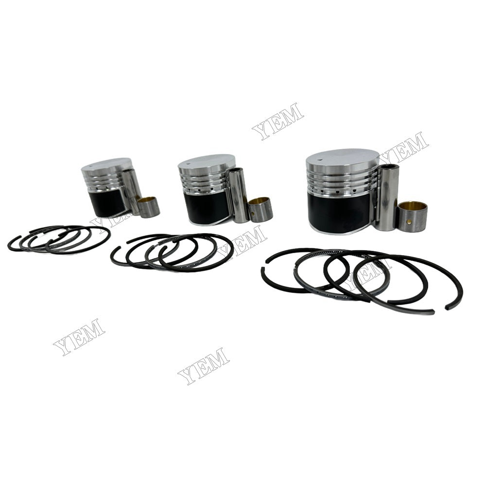 YEM Parts 3PCS 3 PCS For Mitsubishi Piston With Rings K3B Engine Spare Parts For Mitsubishi