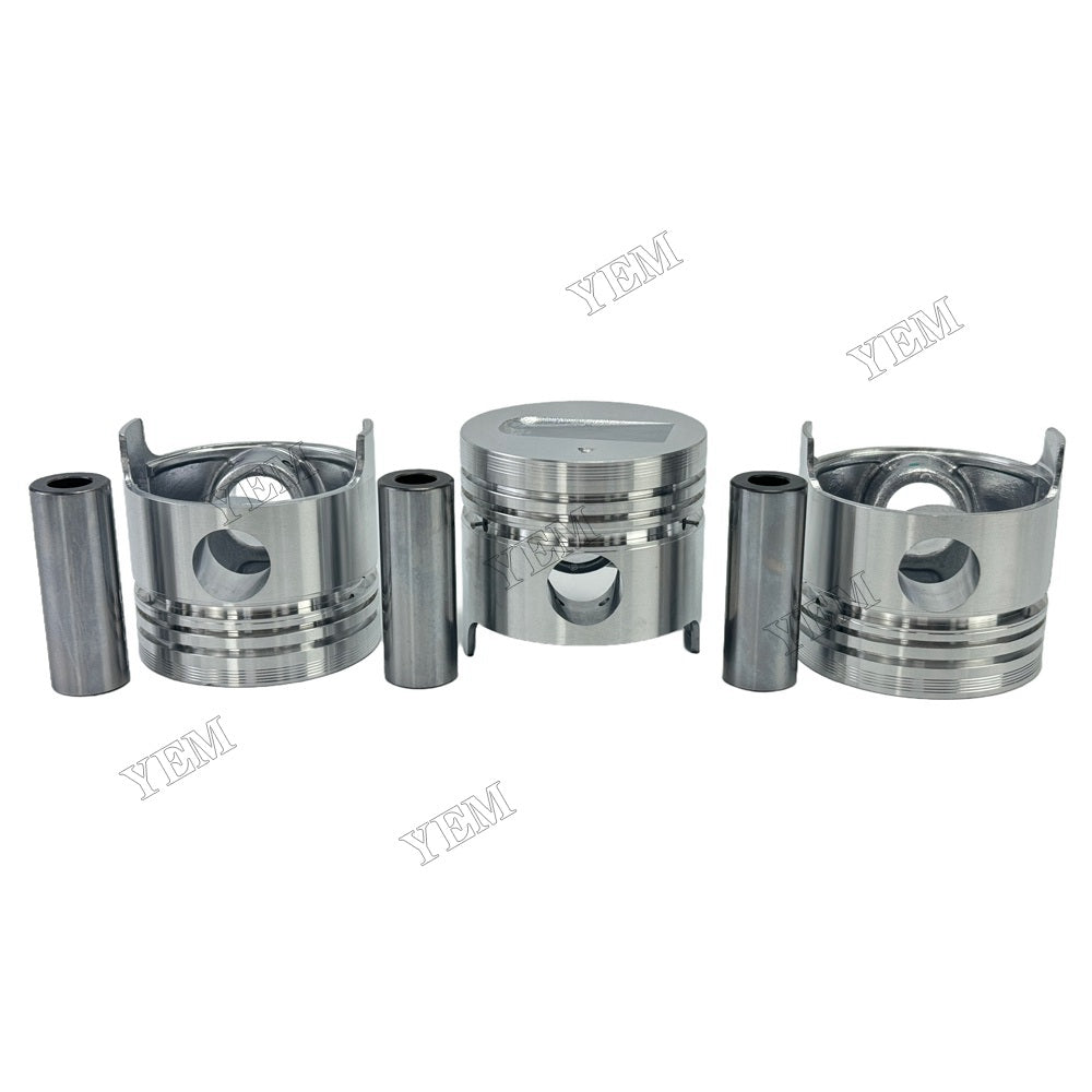 YEM Parts 3PCS For Mitsubishi Pistons STD S3L Engine GS202 CTJ23 J2020H T233 tractor