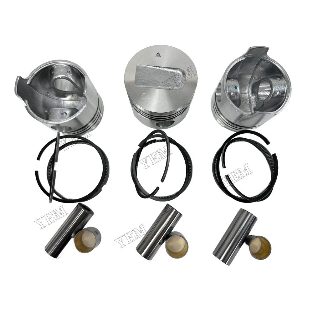 YEM Parts 3PCS For Mitsubishi Piston and Ring set S3L Engine Spare Parts For Mitsubishi