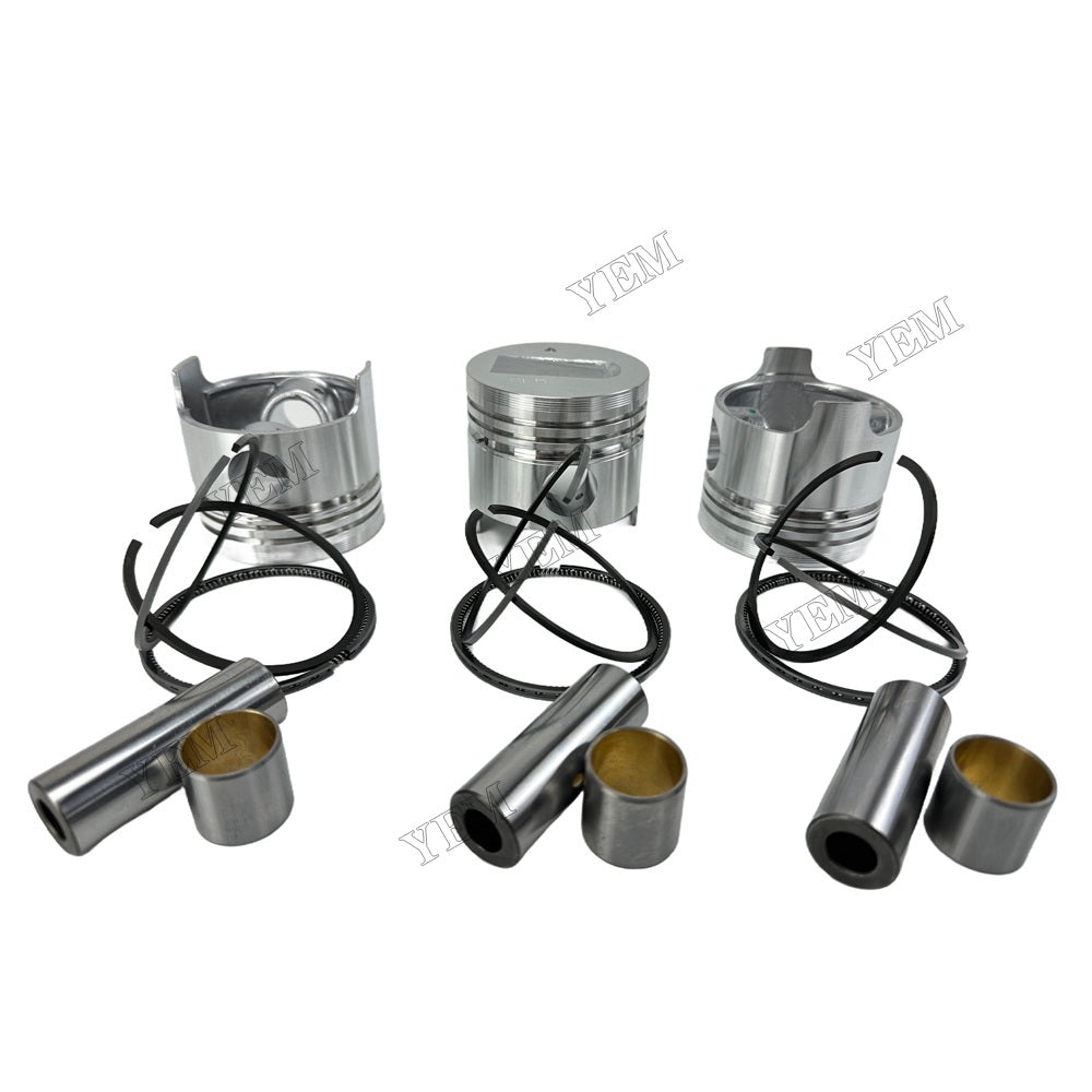 YEM Parts 3PCS For Mitsubishi Piston and Ring set S3L Engine Spare Parts For Mitsubishi