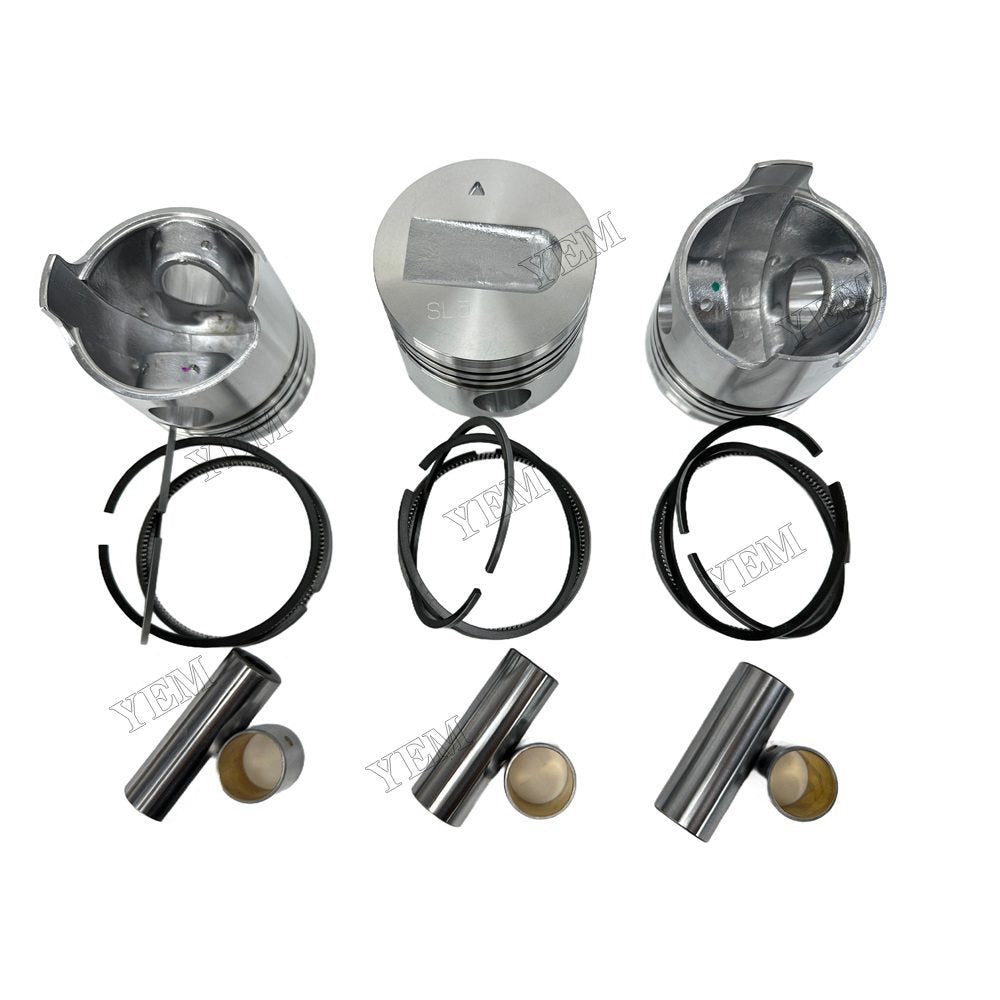 YEM Parts 3PCS For Mitsubishi Piston and Ring set S3L Engine Spare Parts For Mitsubishi