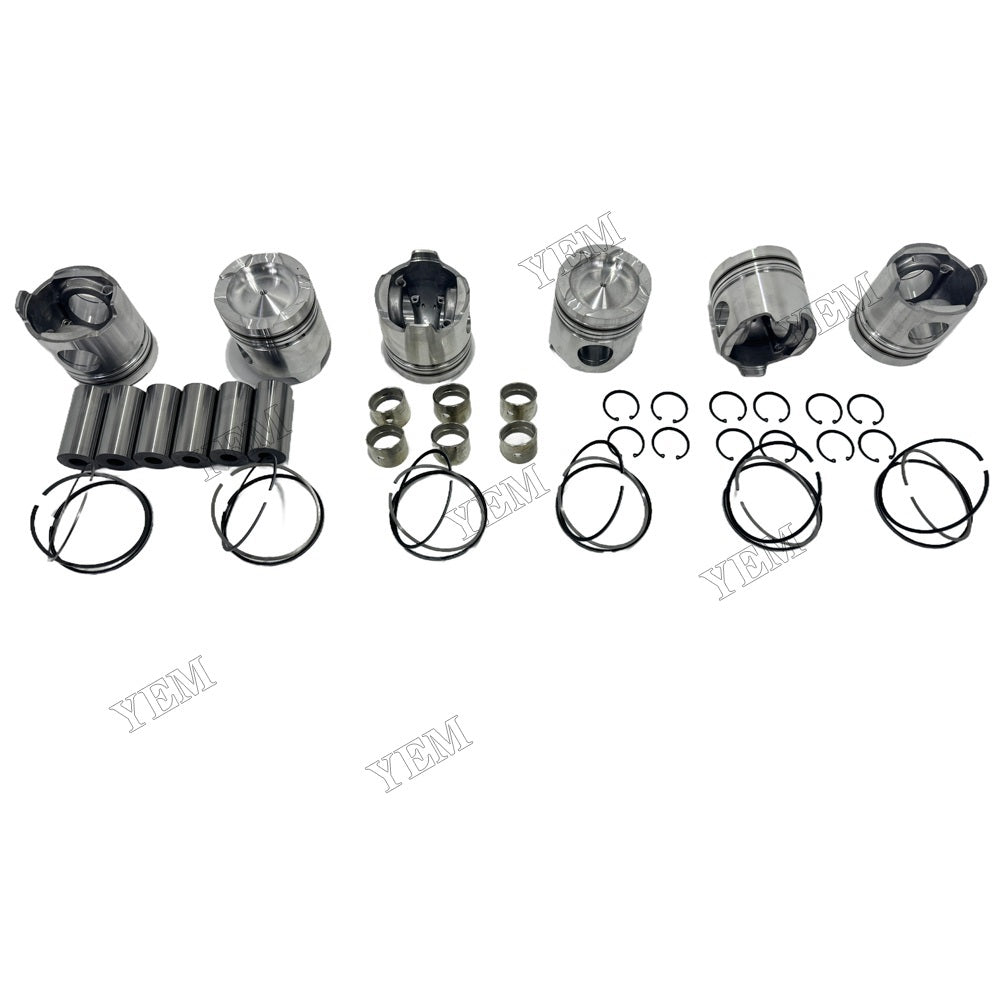 YEM Parts For Mitsubishi Piston and Ring set S6A3 Engine Spare Parts For Mitsubishi