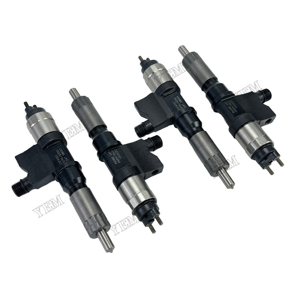 YEM Parts 4PCS Part Number 8-98207435-0 295050-1290 Fuel Injector For Isuzu 4HK1 Engine For Isuzu