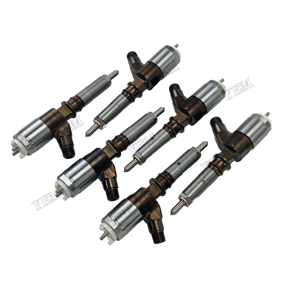YEM Parts 6PCS 2645A743 321-0990 10R7668 Fuel Injector For Perkins 1106D-E66TA Engine For Perkins