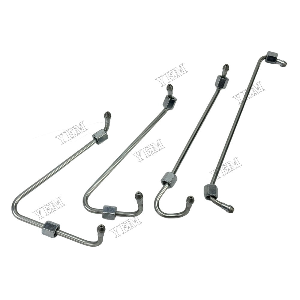 YEM Parts 4PCS 131501030 131501040 131501060 Fuel Pipe For Perkins 404D-22 Engine For Perkins