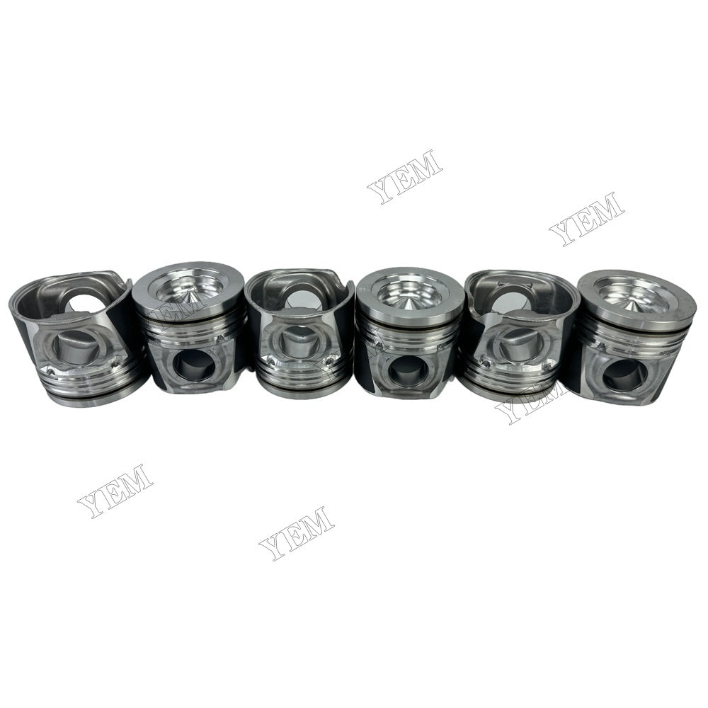 YEM Parts For Komatsu Pistons STD 6D104 Engine Spare Parts For Komatsu