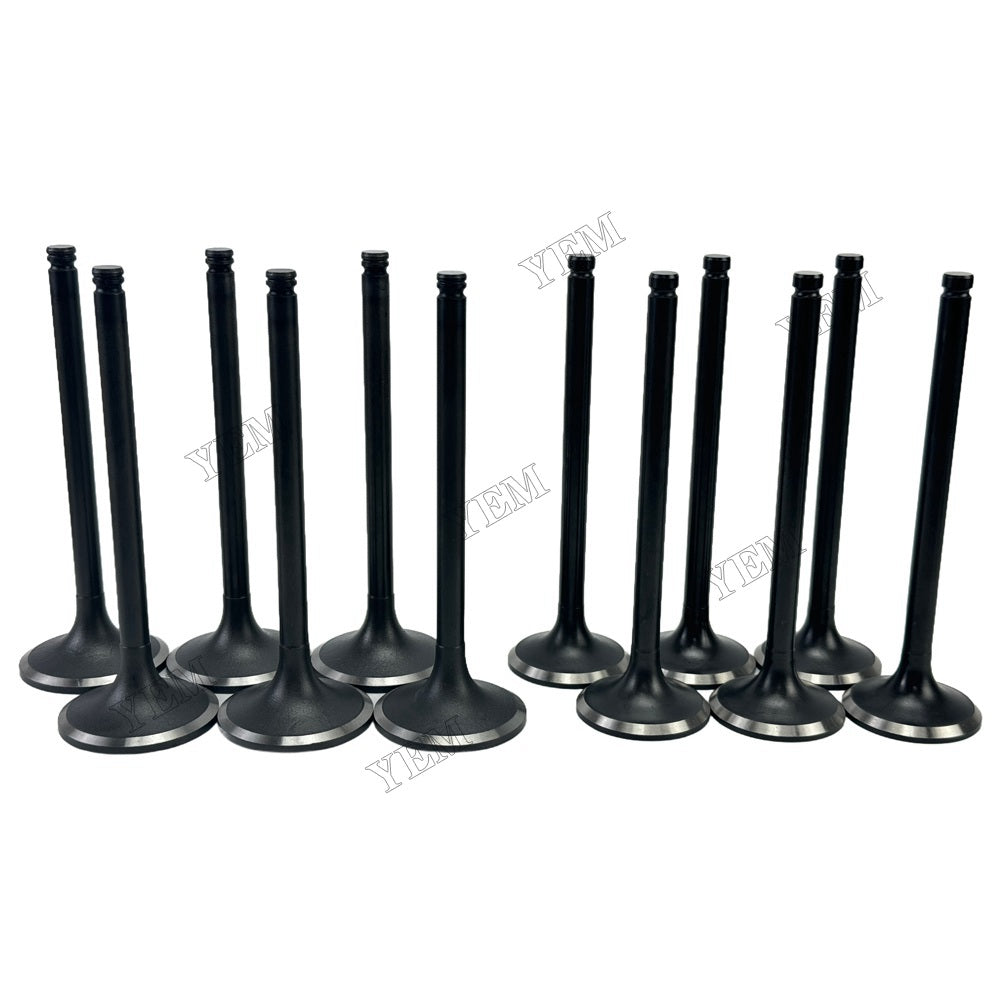 YEM Parts 6PCS3924492 3921444 Intake and exhaust valves For Cummins 6CT Engine For Cummins