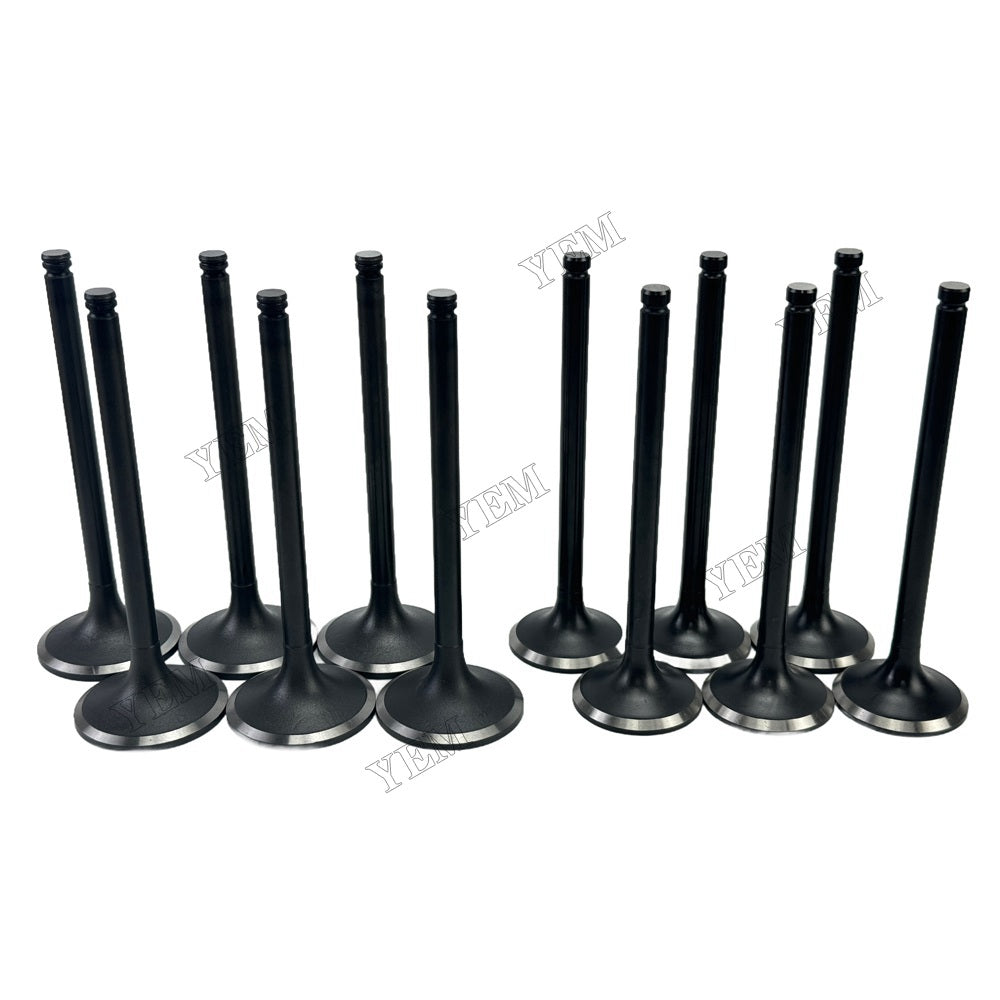YEM Parts 6PCS3924492 3921444 Intake and exhaust valves For Cummins 6LT9.3 Engine For Cummins
