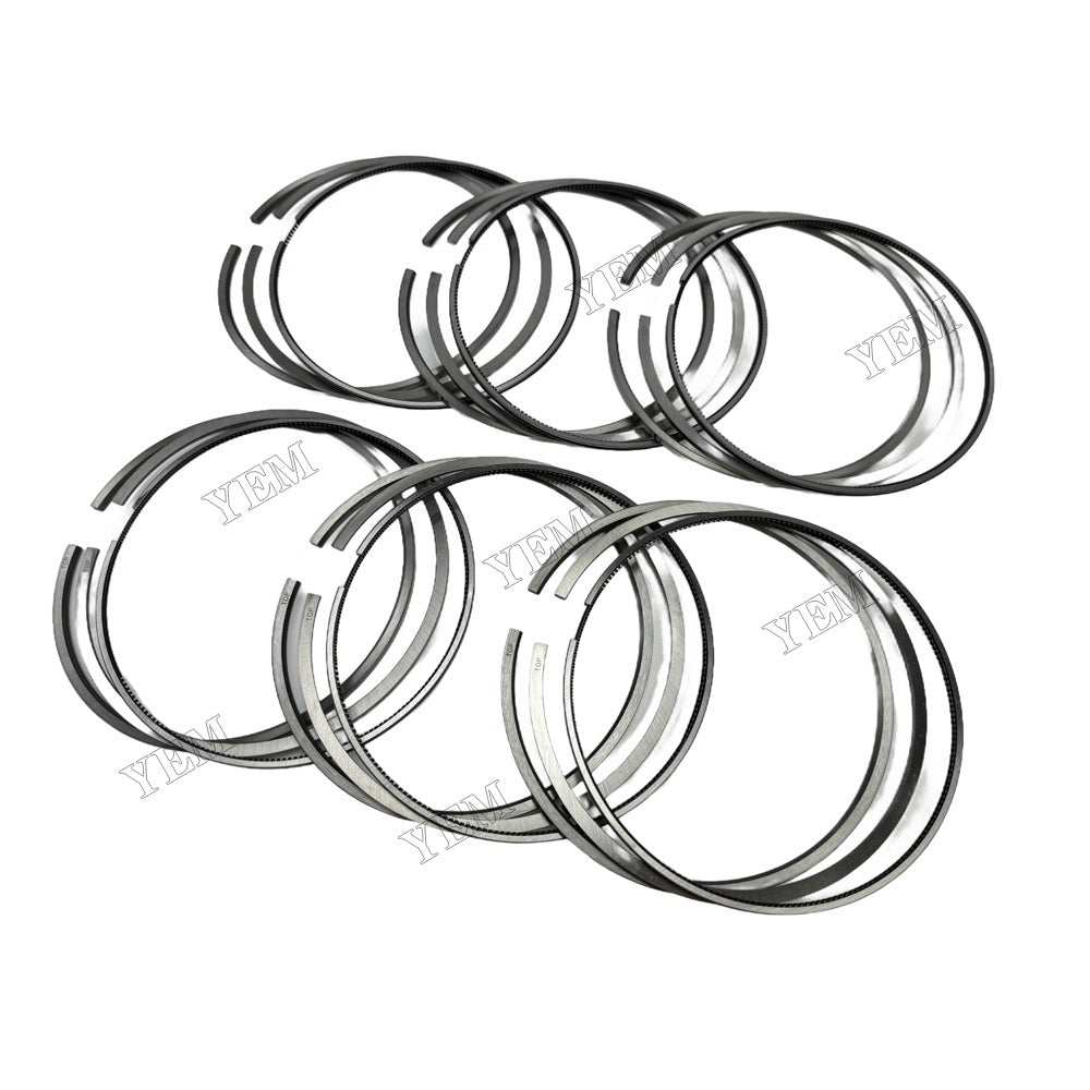 YEM Parts 6PCS Part Number 08-434400-00 Piston Ring STD Size For Volvo D13A Engine For Volvo