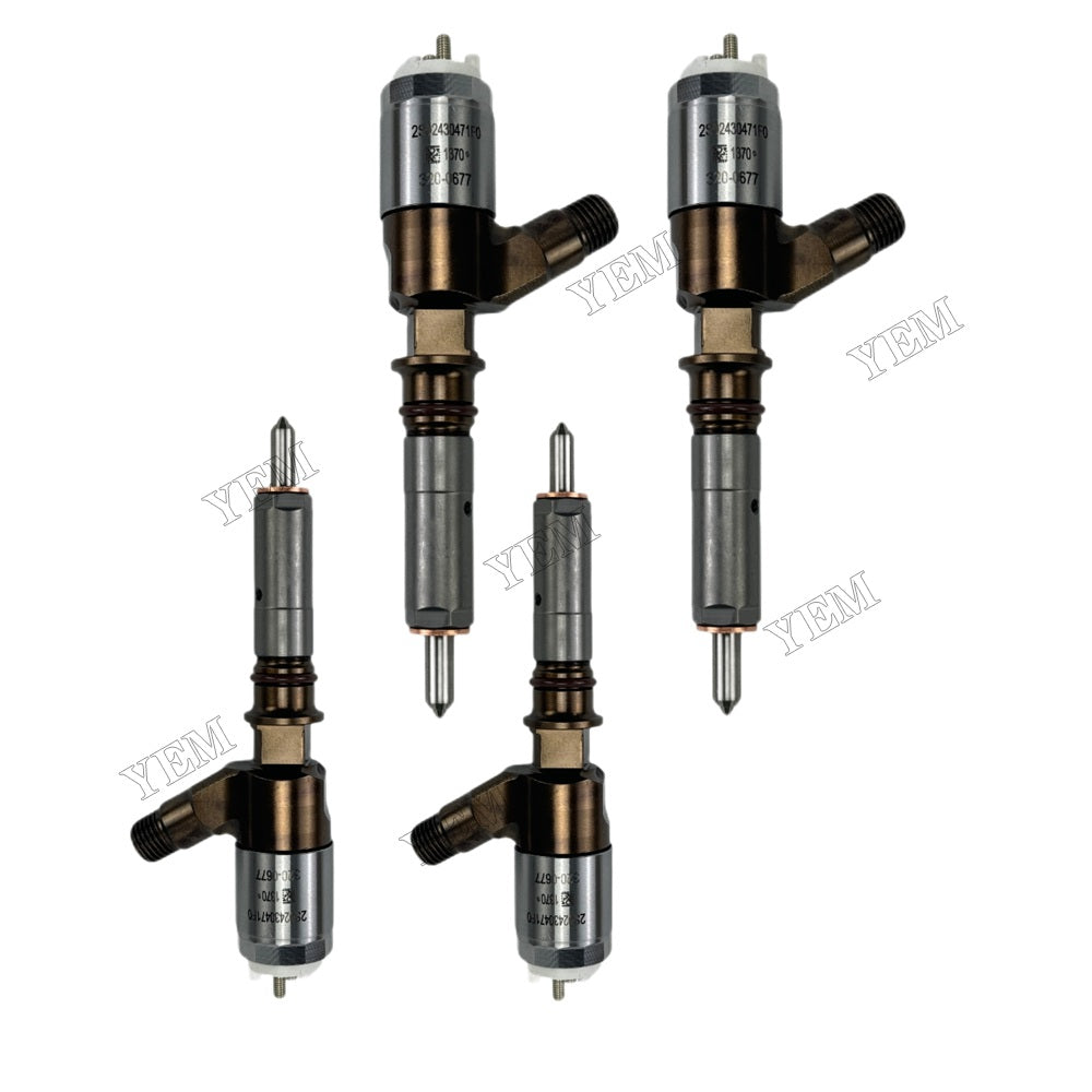 YEM Parts 6PCS2645A746 320-0677 321-0990 Fuel Injector For Caterpillar C4.4 Engine