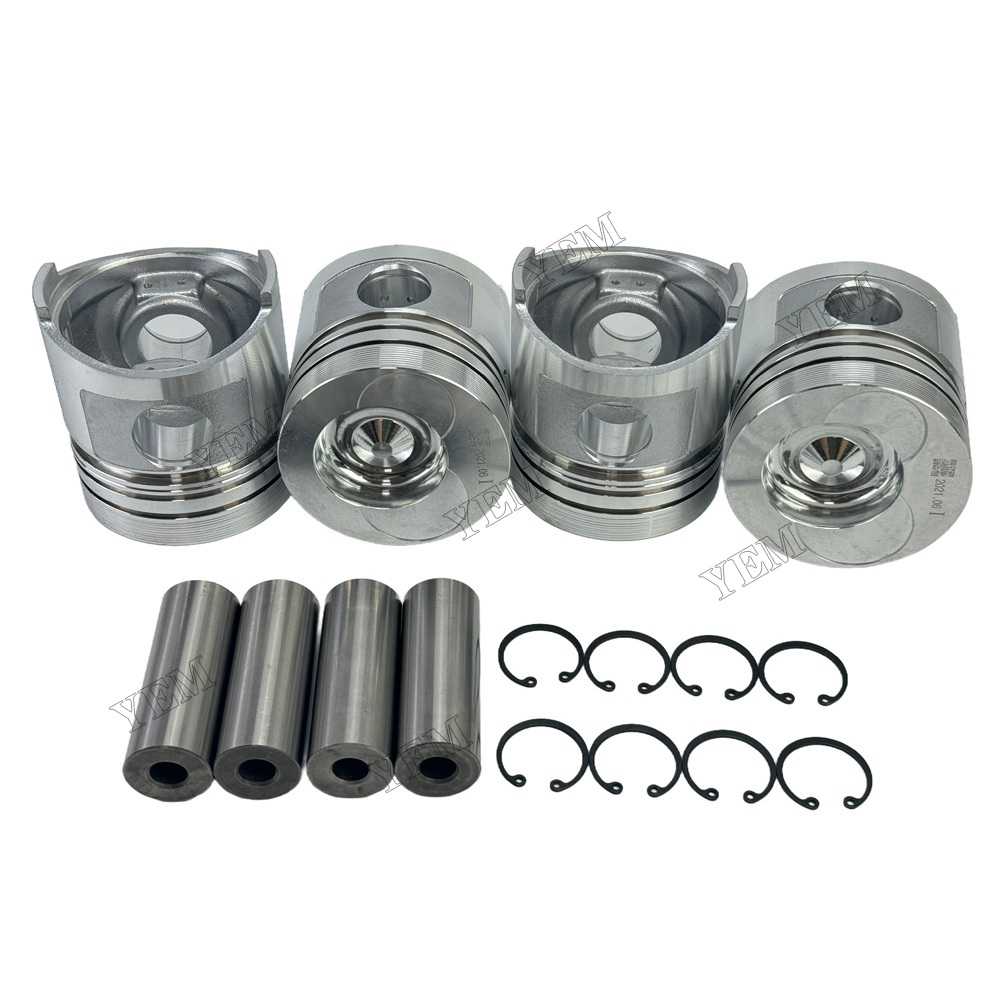 YEM Parts 4PCS For Xinchai Pistons STD XC490 Engine Spare Parts
