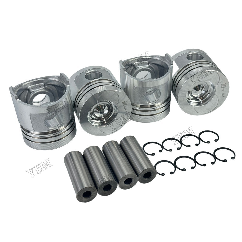 YEM Parts 4PCS For Xinchai Pistons STD XC490 Engine Spare Parts For Xinchai