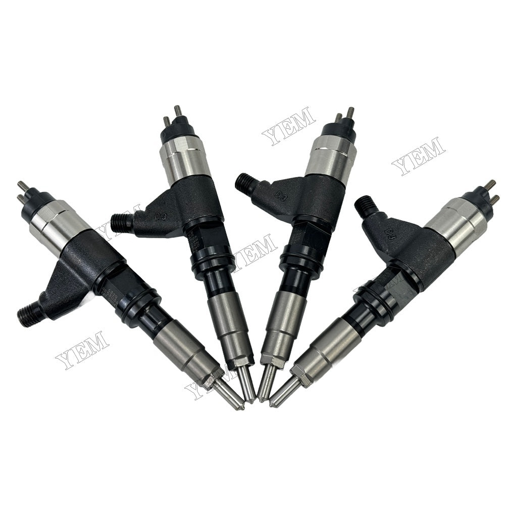 YEM Parts 4PCS 09500-6320 RE530361 RE546783 Fuel Injector For John Deere 4045 Engine For John Deere