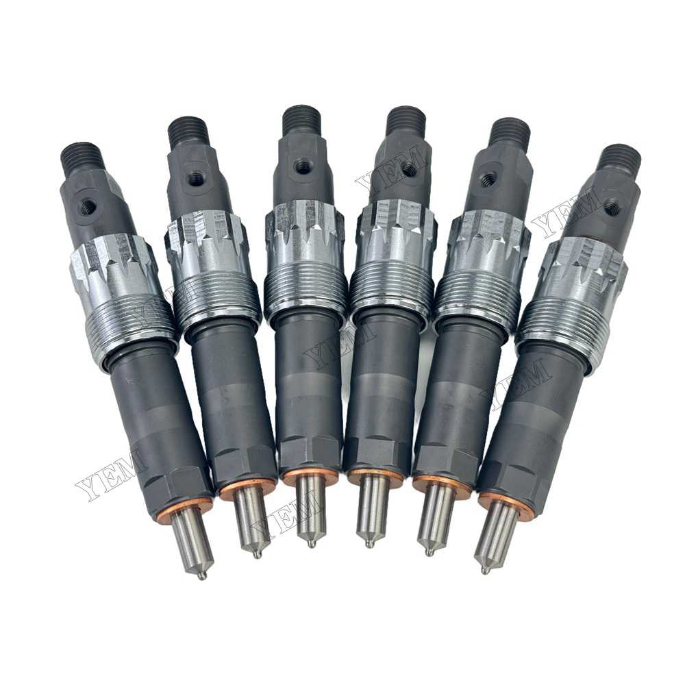 YEM Parts 6PCS Part Number AR74665 Fuel Injector For John Deere 4050 6600 Engine