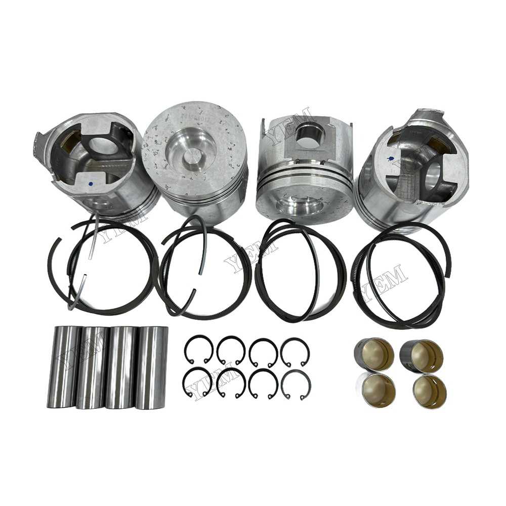 YEM Parts 4PCS For FAWDE Piston and Ring set KD488D Engine Spare Parts For FAWDE