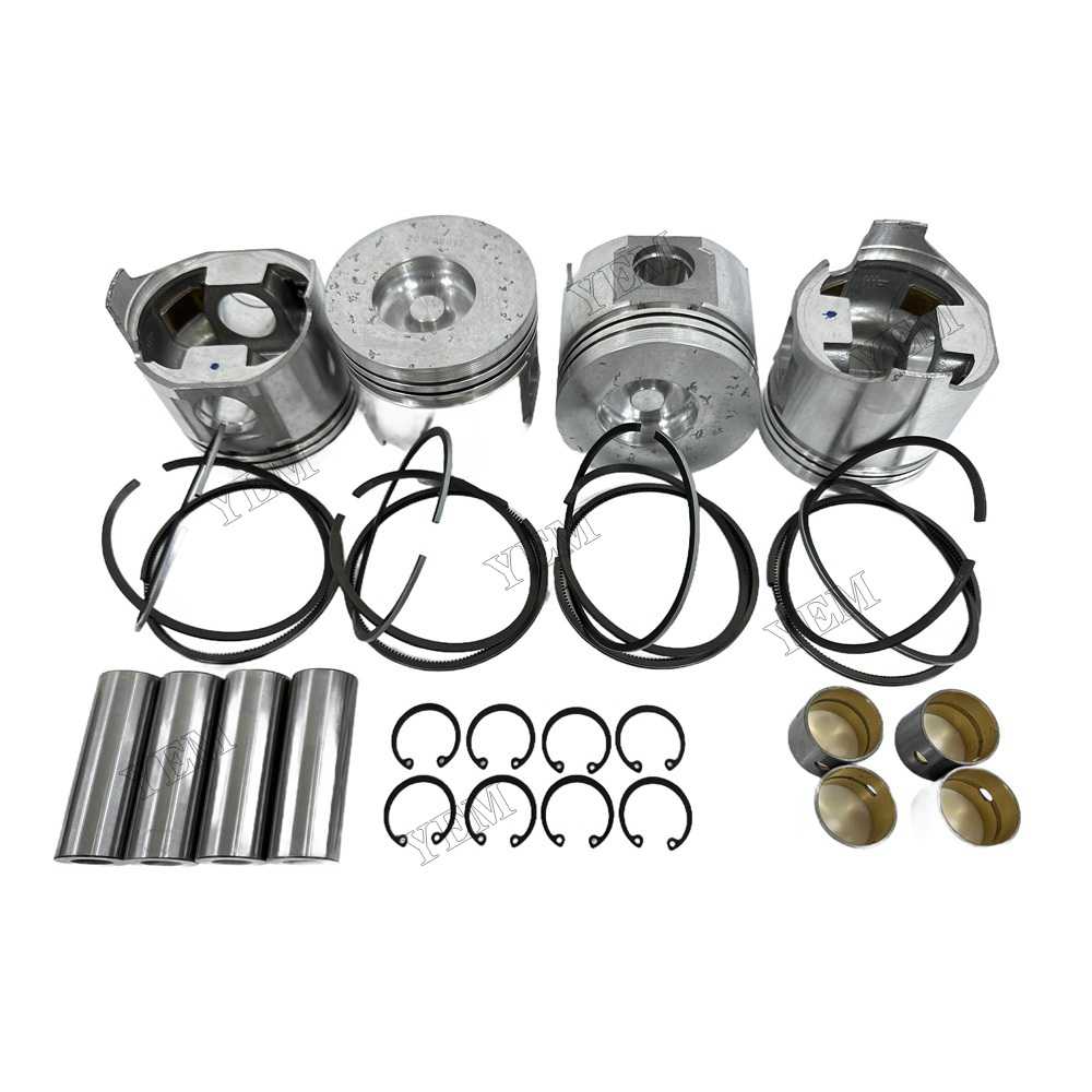 YEM Parts 4PCS For FAWDE Piston and Ring set KD488D Engine Spare Parts For FAWDE