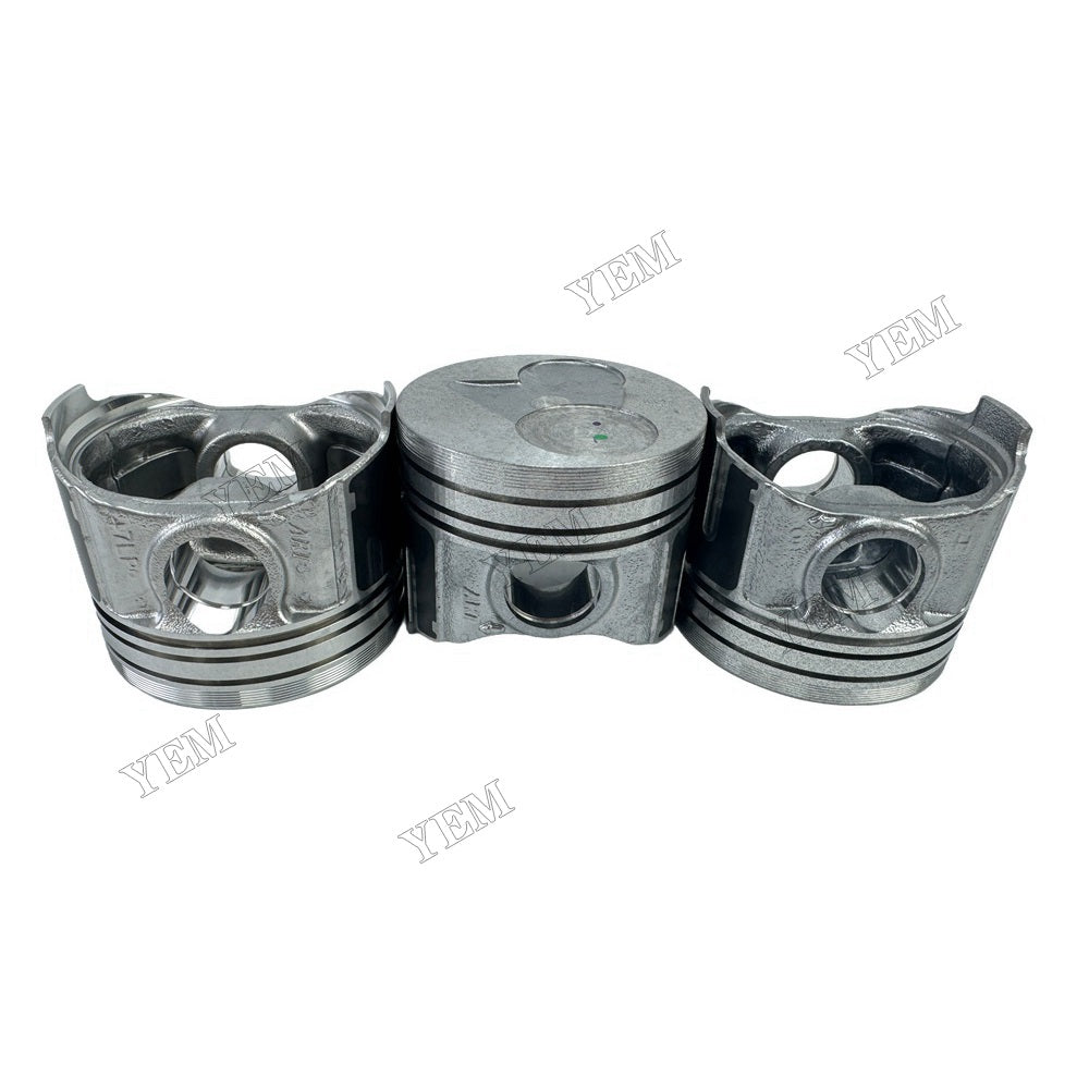 YEM Parts 3PCS Part Number 1J093-21110 Piston + pin clip For Kubota D782 Engine For Kubota