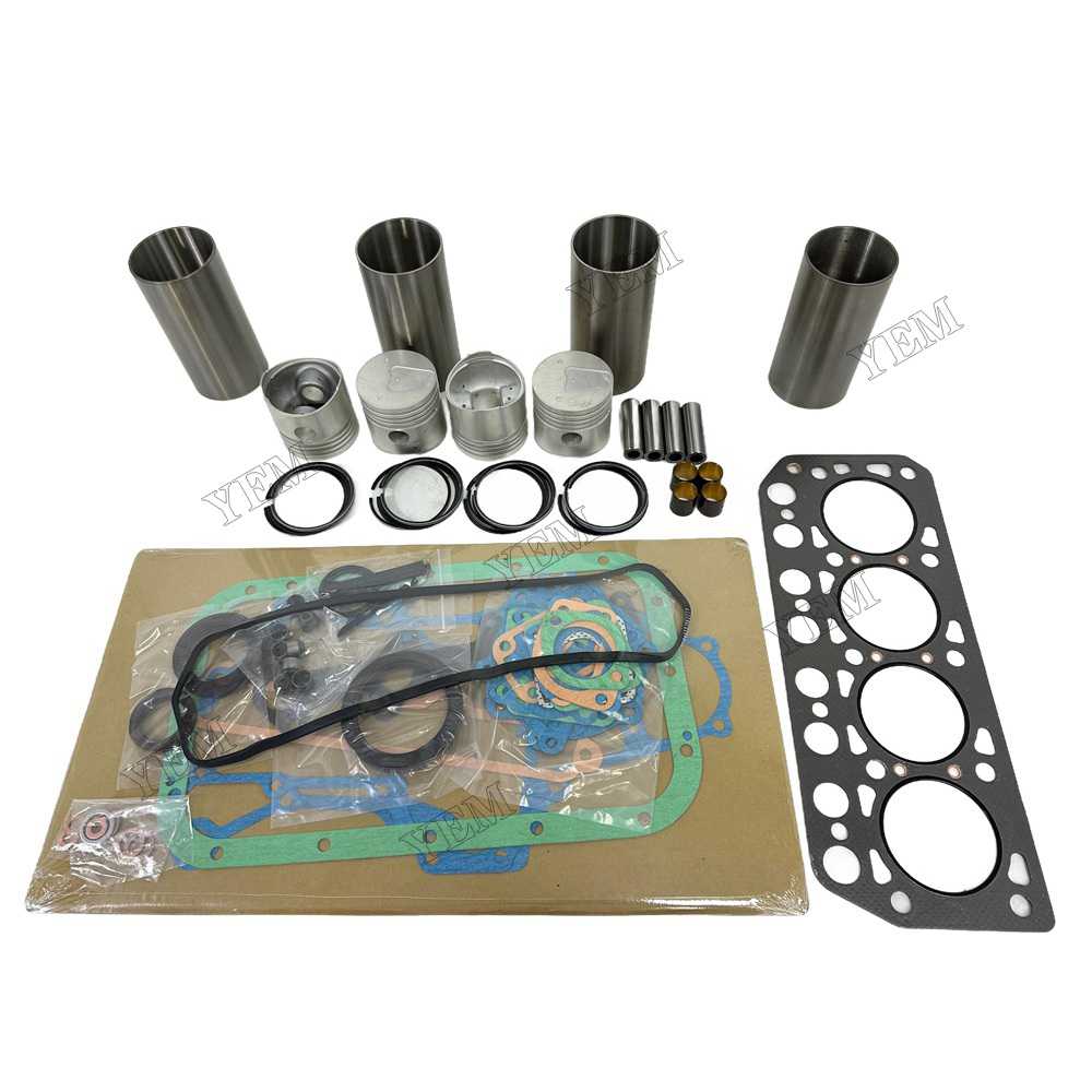 YEM Parts 4PCS Overhaul Kit With Gasket Set For Mitsubishi K4D Engine Filter Asphalt Paver