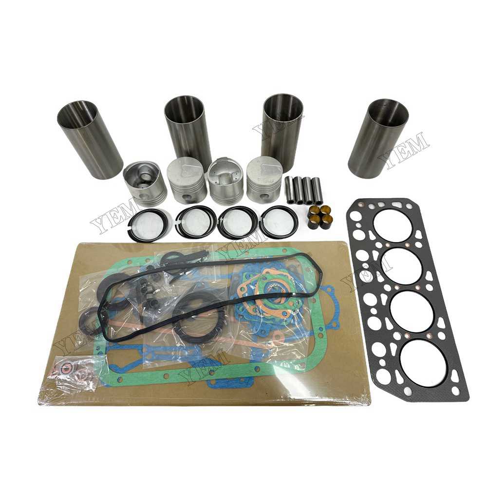 YEM Parts 4PCS Overhaul Kit With Gasket Set For Mitsubishi K4D Engine Filter Asphalt Paver For Mitsubishi
